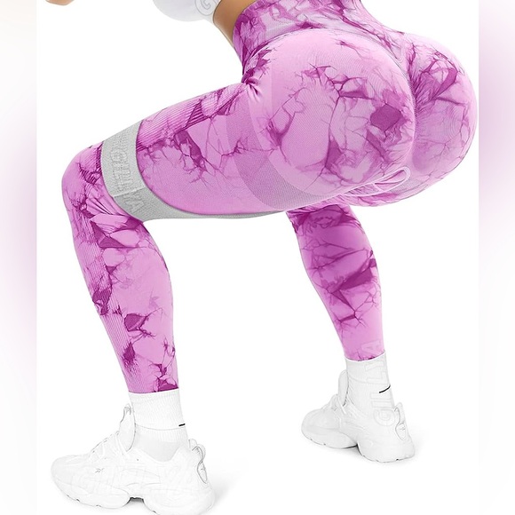 Tie Dye Scrunch But Lifting Leggings - Picture 5 of 9